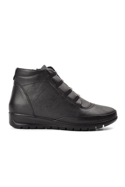 Voyager Black Genuine Leather Women's Boots