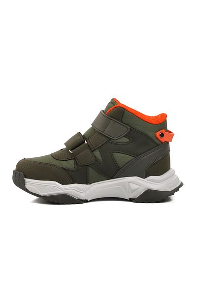 pepino Khaki Green Orange Kids Trekking and Outdoor Boots