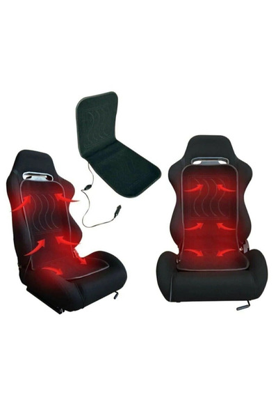 Efe وسادة مقعد السيارة مع سخان 12 فولت مع ولاعة السجائر وزر تشغيل/إيقاف