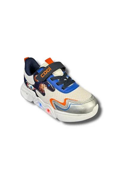 İdeal Cool Zeta Girls - Boys' Lighted Mesh Comfortable Sports Daily Walking-Running Shoes