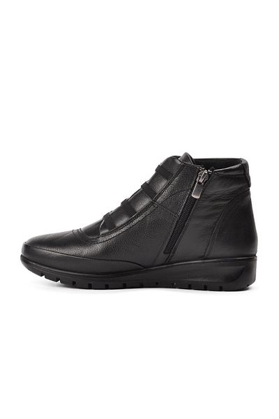Voyager Black Genuine Leather Women's Boots