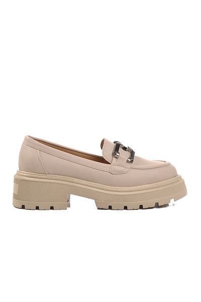 Aspor Beige Skin Women's Casual Loafer Shoes