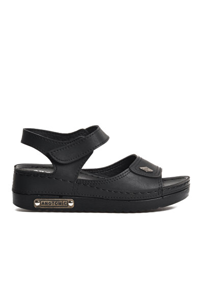 Aspor Black Women's Flat Sandals
