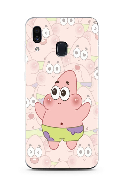 moonset Samsung Galaxy A20 / A30 Uyumlu Patrick Tasarımlı Baskılı Şeffaf Tele...