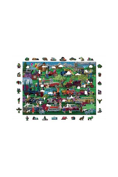 Wooden City Wooden puzzle Vintage Cars, Wooden City, 750 pieces