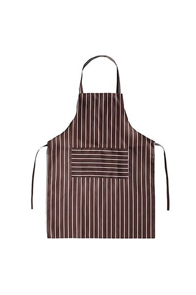 PUFO Șorț de bucătărie simplu, șorț de gătit, mărime universală, maro