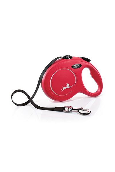 Flexi New Classic Stripe Automatic Dog Walking Leash Large Red 5 Mt