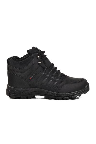 Aspor Black Large Size Men's Outdoor Shoes