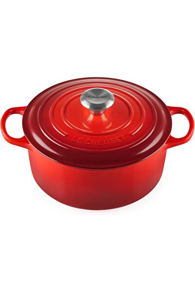 Le Creuset Signature Yuvarlak Döküm Kızartma Tenceresi, 4.2L, Çizilmez Emaye Kaplama, Fransa Üretimi