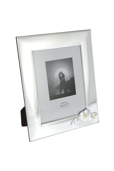 GiftExpress Gold wedding photo frame 3 hearts 33cm