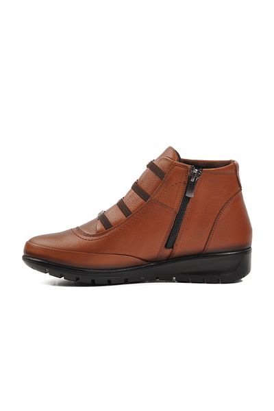 Voyager Tan Black Genuine Leather Women's Boots