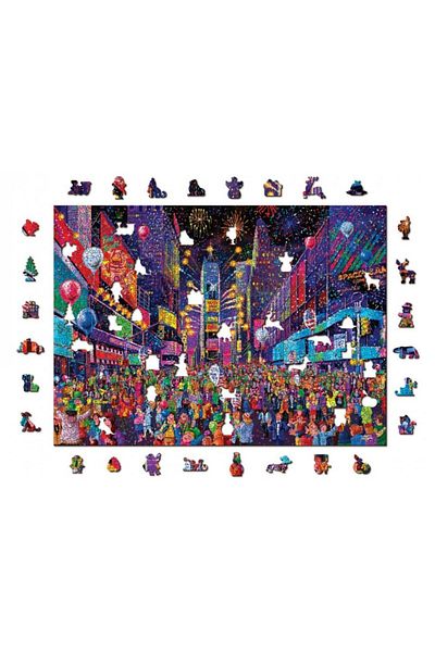 Wooden City Wooden puzzle New Year's Eve L, Wooden City, 505 pieces