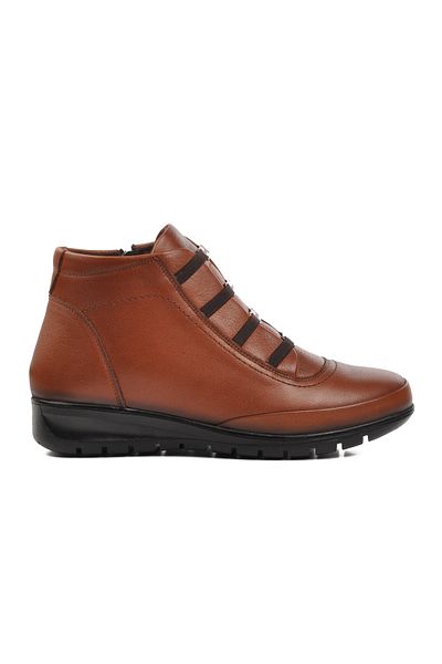 Voyager Tan Black Genuine Leather Women's Boots