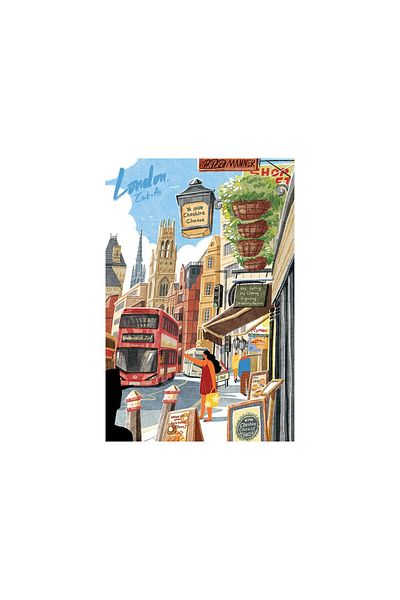Rolife 2D Puzzle, Walking through London, Rolife, 1000 pieces