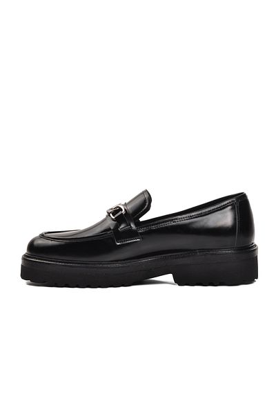 Aspor Black Opening Men's Loafer Shoes Premium