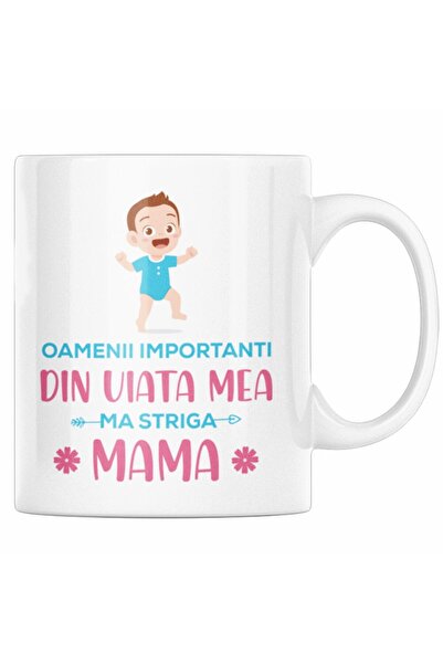 OEM Cană albă personalizată „Oamenii importanți din viața mea îmi spun mamă”,...