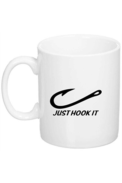 OEM Cană albă personalizată „Just Hook It”, INOVATIX®. 330 ml