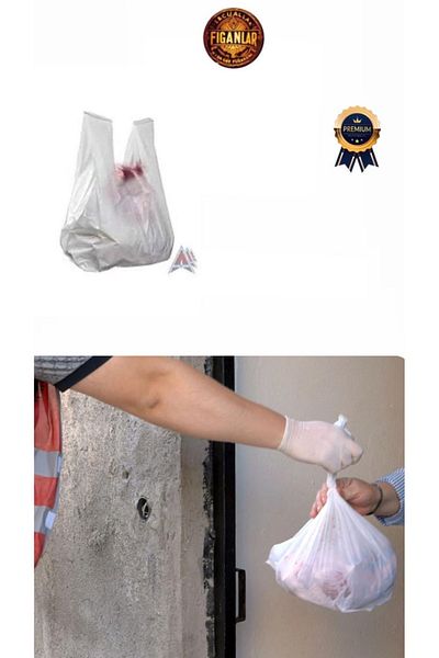 figanlar ambalaj 5 kg Medium Size Dark Thick White Undershirt Bag 27X50 cm Share Distribution Bag