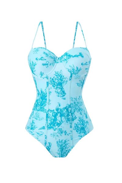 G&H UNDERWEAR Set de costume de baie albastru deschis Pareo