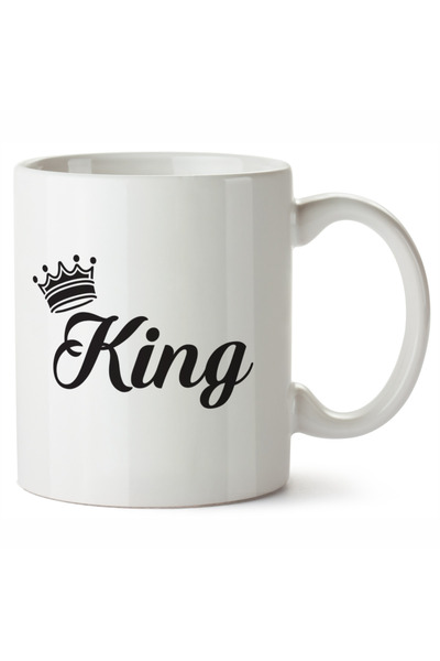 OEM Cană albă personalizată King, INOVATIX®. 330 ml