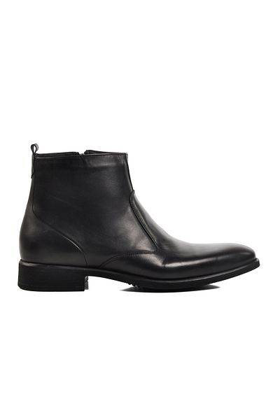 Aspor Black Genuine Leather Classic Men's Boots