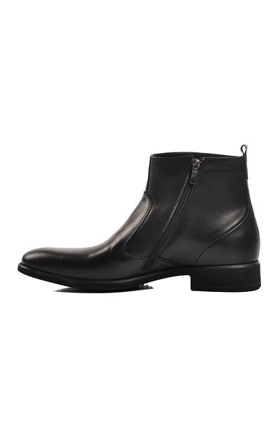 Aspor Black Genuine Leather Classic Men's Boots