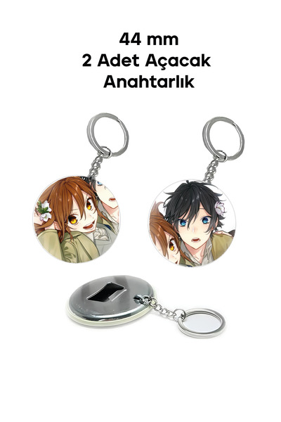 Yenaplanner حلية حقيبة Horimiya / مجموعة شارة / سلسلة مفاتيح فتاحة