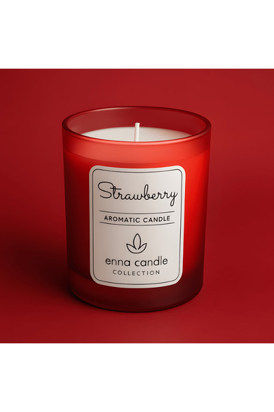 TermaCraft Çilek Aromalı Cam Bardak Mum