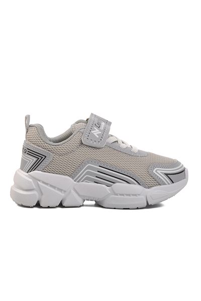 Aspor Ice Gray Black Kids Sneakers