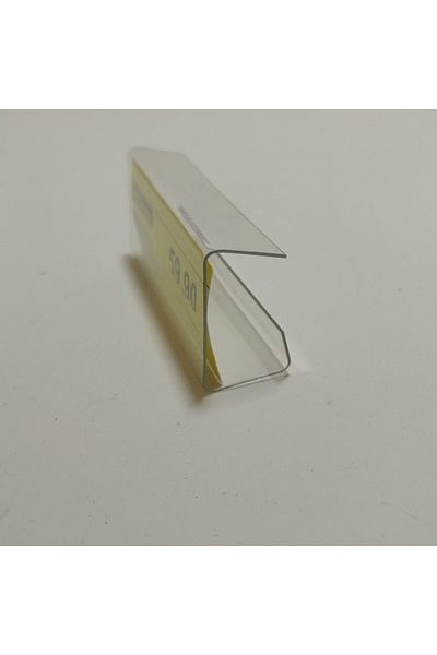 ETİKETLİK FİYATLIK Shelf Front Plastic Label Holder Shelf Mount 3X8Cm Size Price 190Pcs g Type