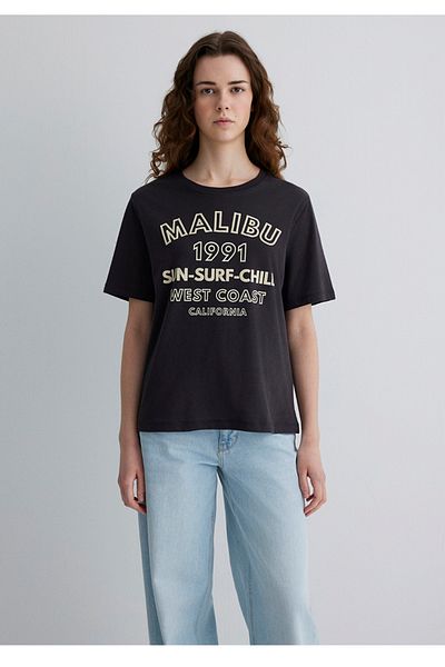 Mavi Printed Regular Fit 100% Cotton T-Shirt