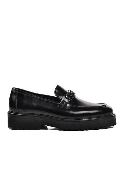 Aspor Black Opening Men's Loafer Shoes Premium