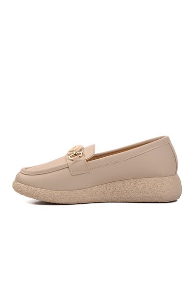 Aspor Beige Skin Women's Flat Casual Casual Casual Shoes