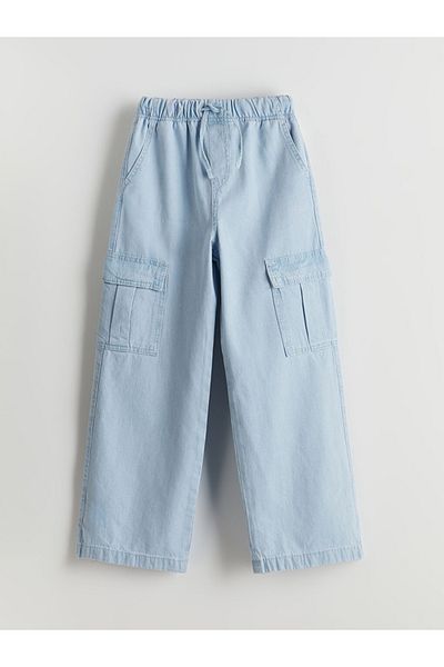 LC Waikiki Lcw Kids Elastic Waist Girls Cargo Jean Pants