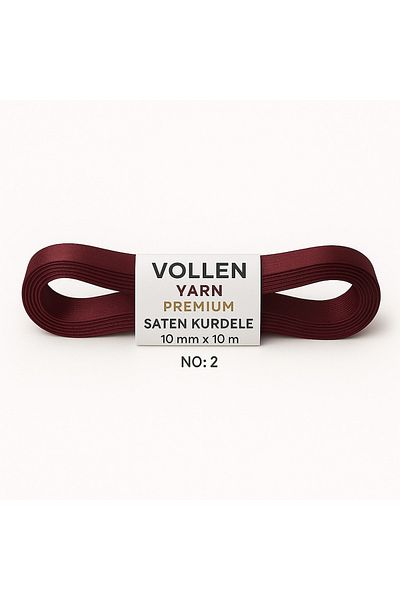 vollen yarn No:2 10 mm 10 Mt Satin Ribbon