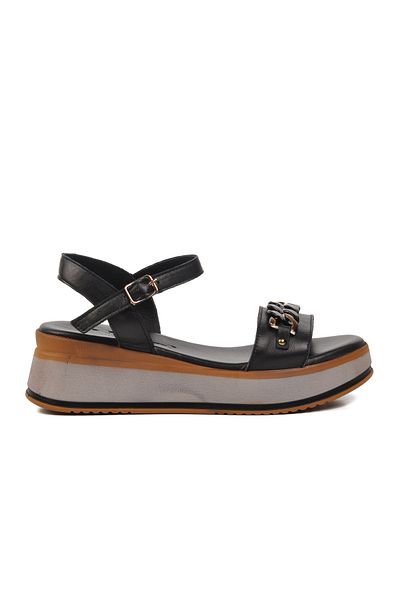 Voyager Black Women's Flat Sandals