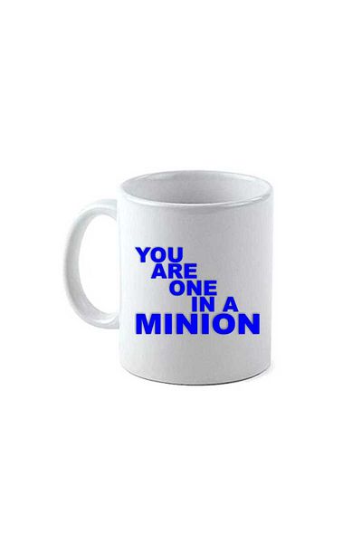 OEM Cană albă personalizată Minion Heart, INOVATIX®. 330 ml
