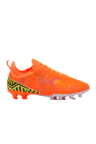 Playup Orange Faux Leather Men's Football Boots
