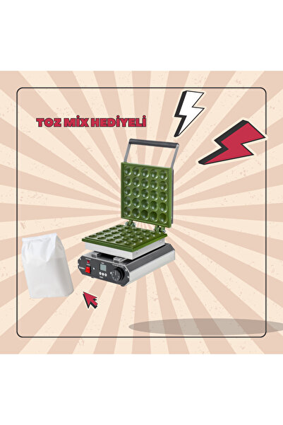 SMH Pankek Makinesi | 25’li Kapaklı Endüstriyel Pancake Makinesi|Toz Mix