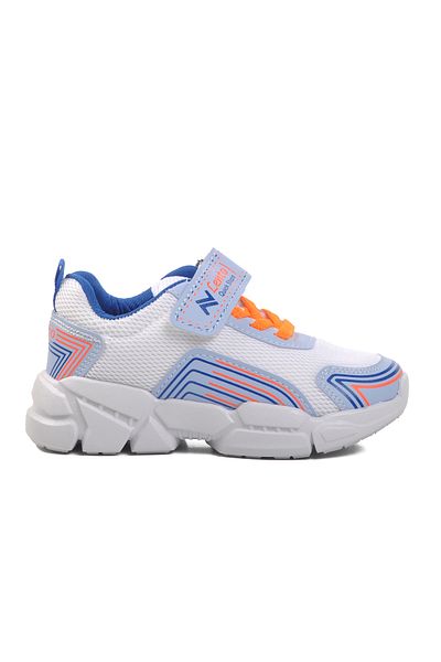 Aspor White Blue Kids Sneakers