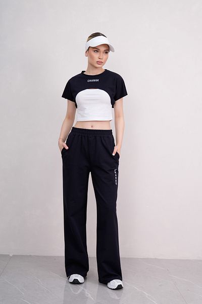 PONÇİK Crop Tracksuit Set