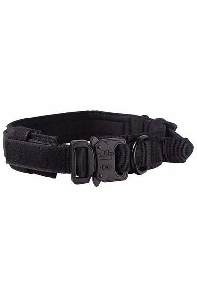 PUFO Army collar for medium or large dogs, black, size L