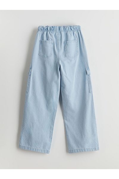 LC Waikiki Lcw Kids Elastic Waist Girls Cargo Jean Pants
