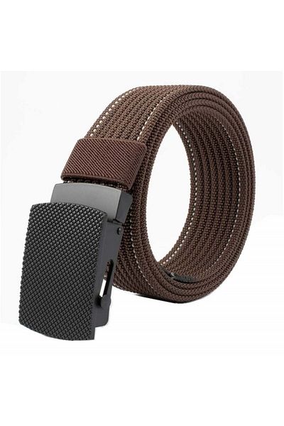 PUFO Curea bărbătească Pufo Casual Fit 3,8 x 120 cm, cataramă metalică, maro