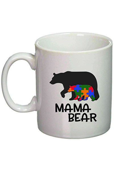 OEM Cană albă personalizată „Mama Ursuleț 2”, INOVATIX®. 330ml