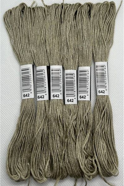 ALMİŞ 6 Pieces Single Color Etamine Cross Stitch Bracelet Brazilian Embroidery Thread 3-642