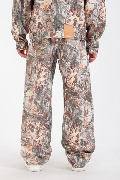 Jr.Crime Jr Camo Collection Patterned Brown Baggy Jean Trousers