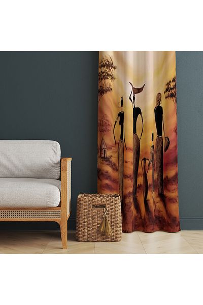 stellahomes Special Design Decorative Background Curtain 140X260 cm Single Wing