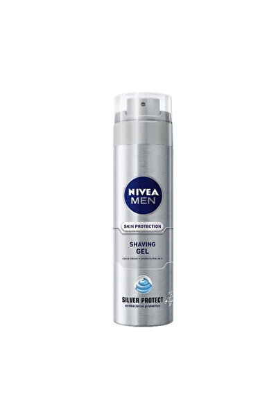 NIVEA Gel De Ras Men Silver Protect, 200ml
