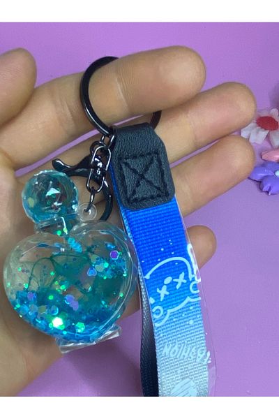 nss sky rock Heart Shaped Liquid Filled Fancy Potion Bottle Keychain and Bag Accessory